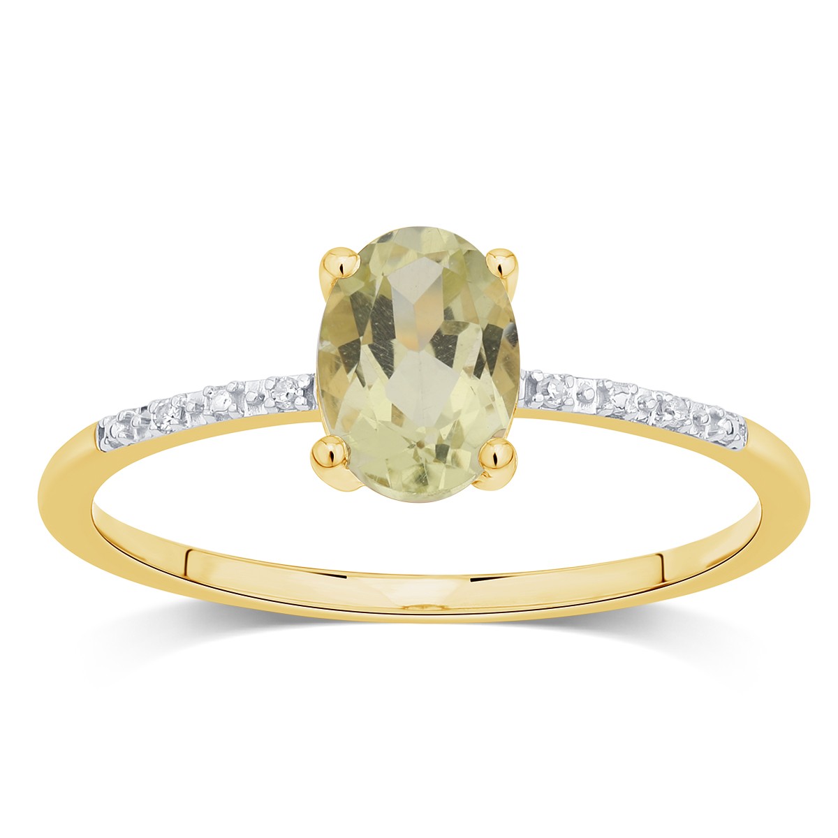 Lou Ovale Quartz Citron 1,10ct I