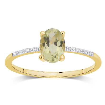 Lou Ovale Quartz Citron 1,10ct I