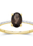 Lou Ovale Quartz Fumé 1,10ct I