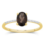 Lou Ovale Quartz Fumé 1,10ct I