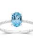 Lou Ovale Topaze & Diamants 1,10ct II