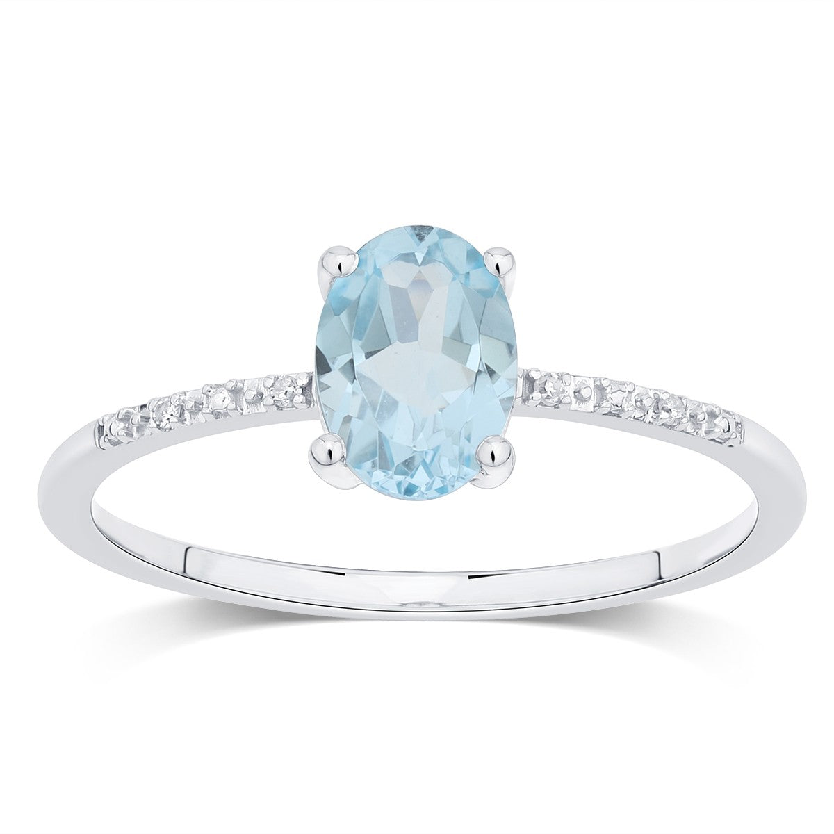 Lou Ovale Topaze & Diamants 1,10ct I