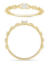 Solitaire Serti Clos Diamant 0,01ct