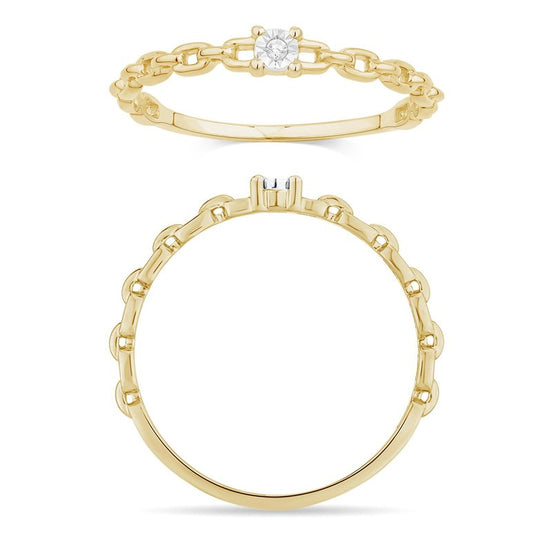 Solitaire Serti Clos Diamant 0,01ct
