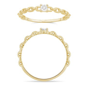Solitaire Serti Clos Diamant 0,01ct