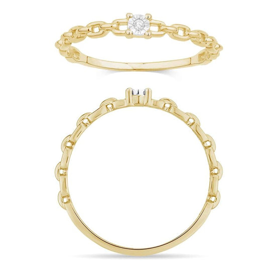 Solitaire Serti Clos Diamant 0,01ct