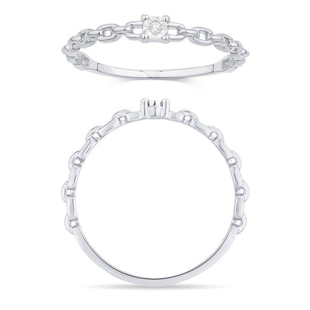 Solitaire Serti Clos Diamant 0,01ct