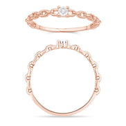 Solitaire Serti Clos Diamant 0,01ct