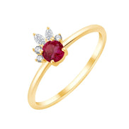 Rubis et Diamants 0,08ct II