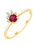 Rubis et Diamants 0,08ct II