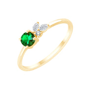Émeraude & Diamants 0,05ct VI