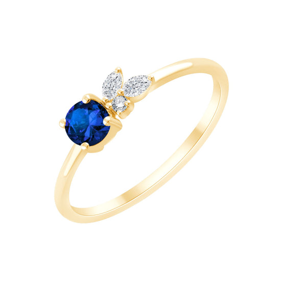 Saphir et Diamants 0,05ct IV