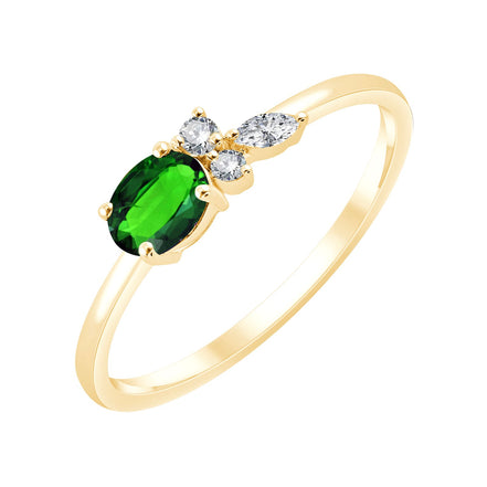 Émeraude & Diamants 0,06ct VI