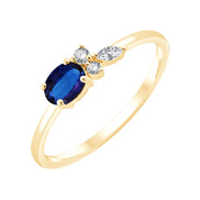 Saphir et Diamants 0,06 ct IV
