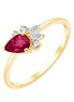 Rubis et diamants 0,6 ct