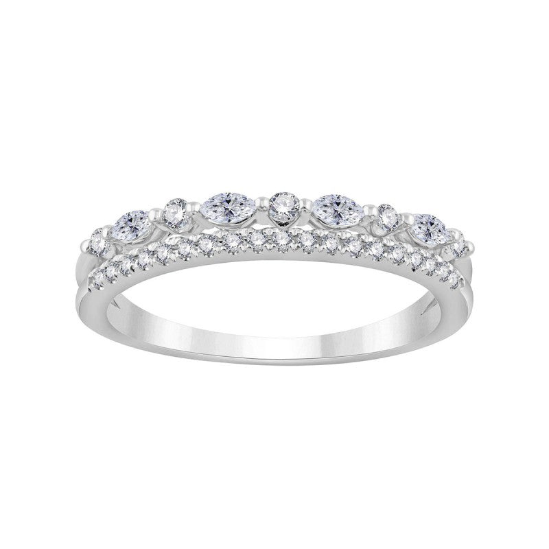 Alliance rond diamant 0,24ct