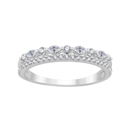 Alliance rond diamant 0,24ct