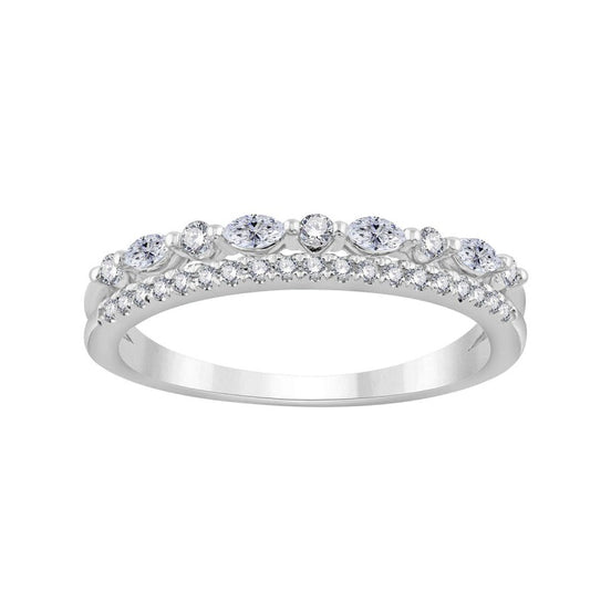 Alliance rond diamant 0,24ct