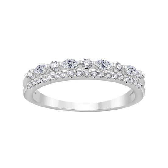 Alliance rond diamant 0,24ct