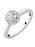 SOLITAIRE ENTOURÉ MAYA N°1 - 0.38 CT