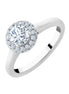 Surrounded Round Diamond 0.70ct III