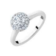 Surrounded Round Diamond 0.70ct III