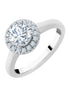 Entourage Rond Diamant 1,00ct