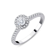Round Diamond Surround 0.30ct IV
