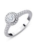 Surrounded Round Diamond 0.50ct IV