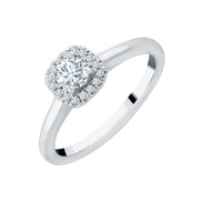 Surrounded Round Diamond 0.30ct