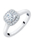 Surrounded Round Diamond 0.70ct