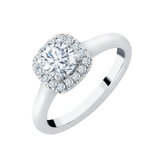 Surrounded Round Diamond 0.70ct