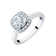 Surrounded Round Diamond 1.00ct II