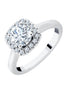 Surrounded Round Diamond 1.00ct II