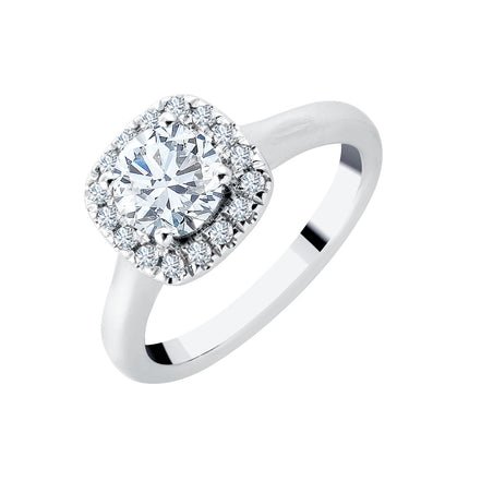 Surrounded Round Diamond 1.00ct II
