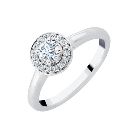 Surrounded by Round Diamond 0.30ct I