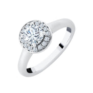 Diamond Halo Ring 0.70ct I