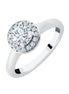 Diamond Halo Ring 0.70ct I