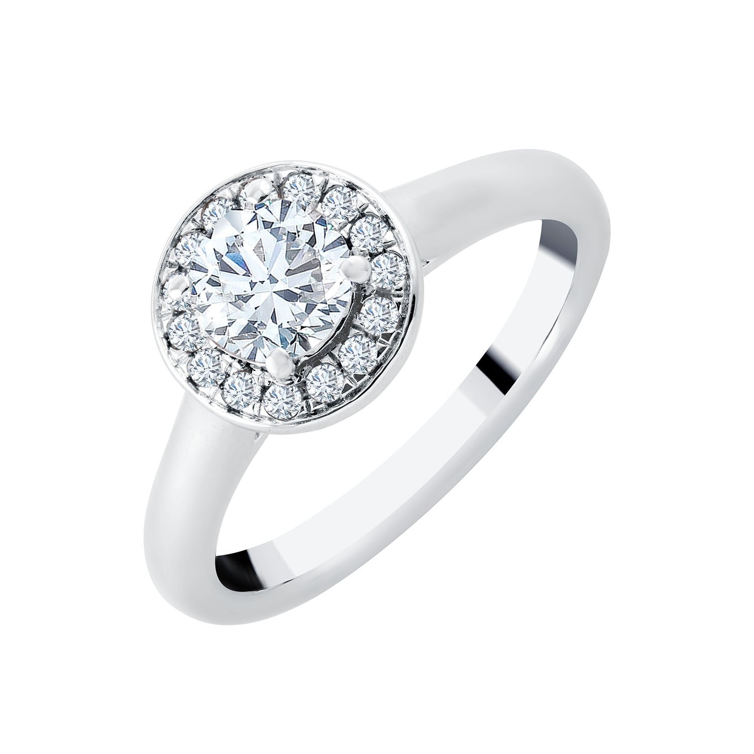 Diamond Halo Ring 0.70ct I