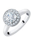 Surrounded Round Diamond 1.00ct