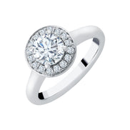 Surrounded Round Diamond 1.00ct