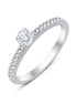 Bague Sertie de Diamant Rond à Griffes 0,30ct II
