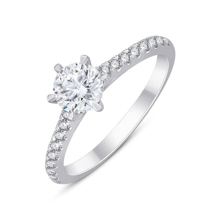 Rond Serti Griffe Diamant 0,70ct I
