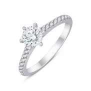 Rond Serti Griffe Diamant 0,70ct I