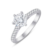 Rond Serti Griffe Diamant 1,00ct I