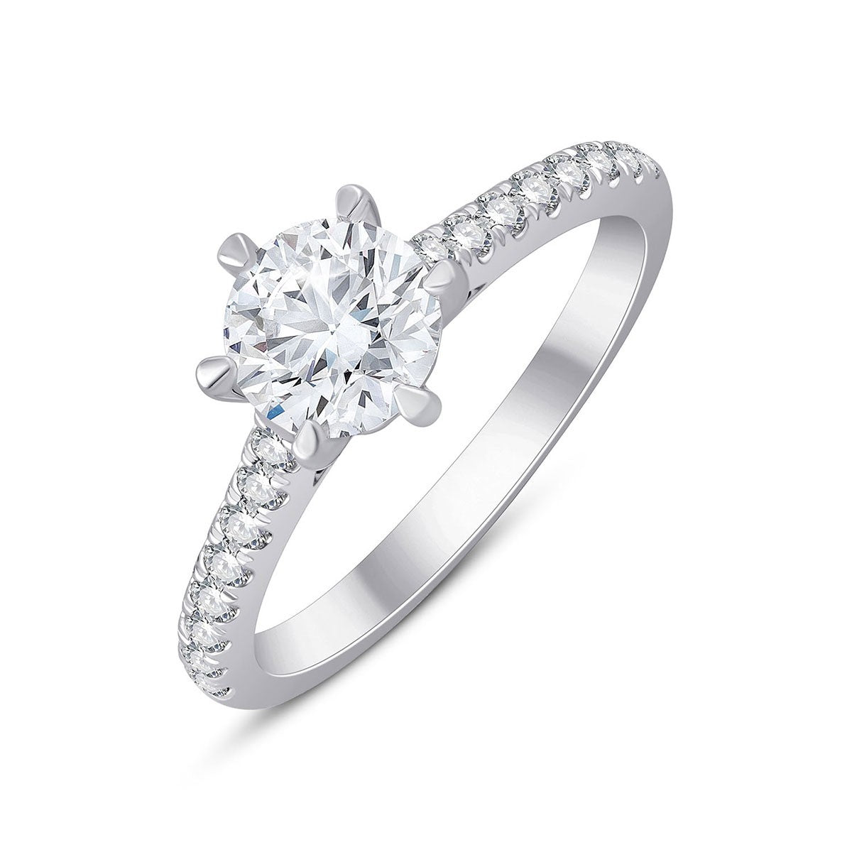 Rond Serti Griffe Diamant 1,00ct I
