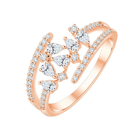 Primavera Poire Serti Griffe Diamant 0,566ct