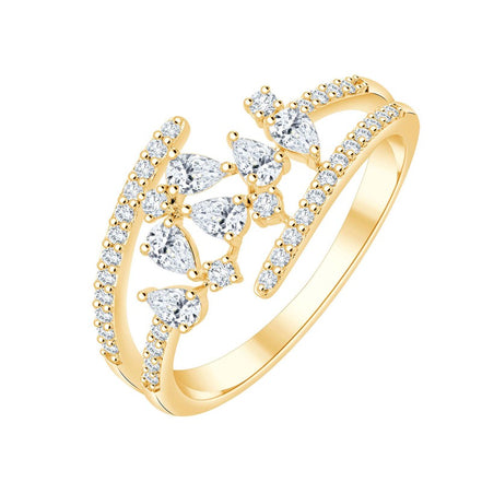 Primavera Poire Serti Griffe Diamant 0,566ct