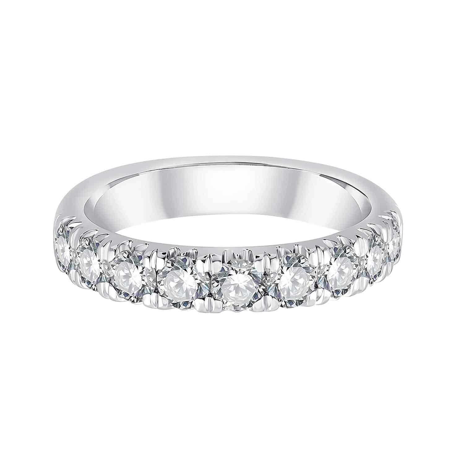 Demi Alliance Serti Clos Diamant 1,21ct
