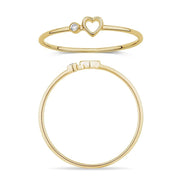 Serti Clos Cœur Diamant 0,01ct